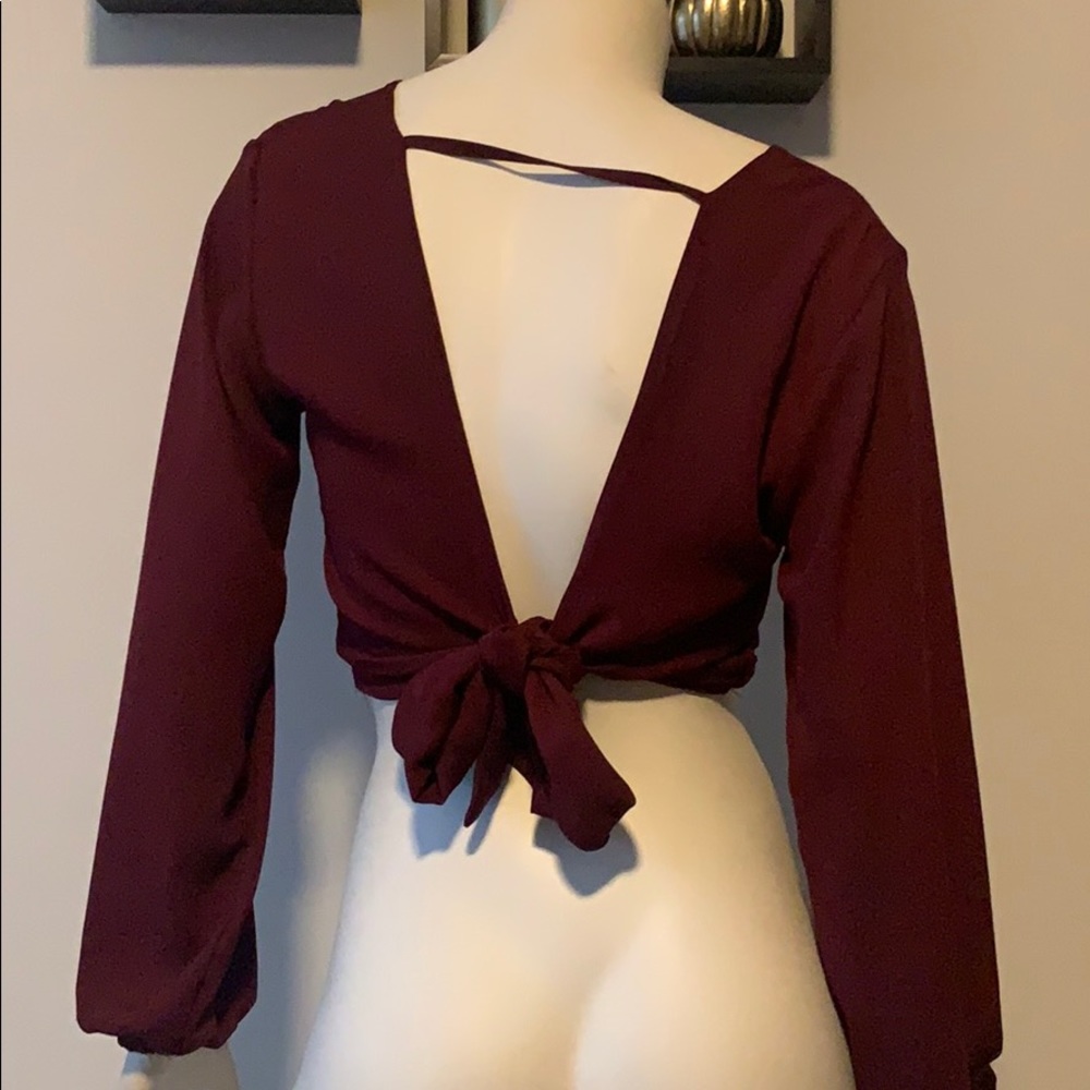 Maroon blouse - Picture 2 of 2